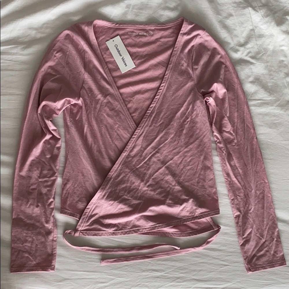 NWT Outdoor Voices Merino Wrap in Sweet Lilac, XS